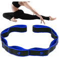 thumbnail image 1 of Fitness resistance band, 8-ring elastic stretching band, adjustable exercise band, suitable for Pilates, dance, hamstring and full-body workouts., 1 of 9