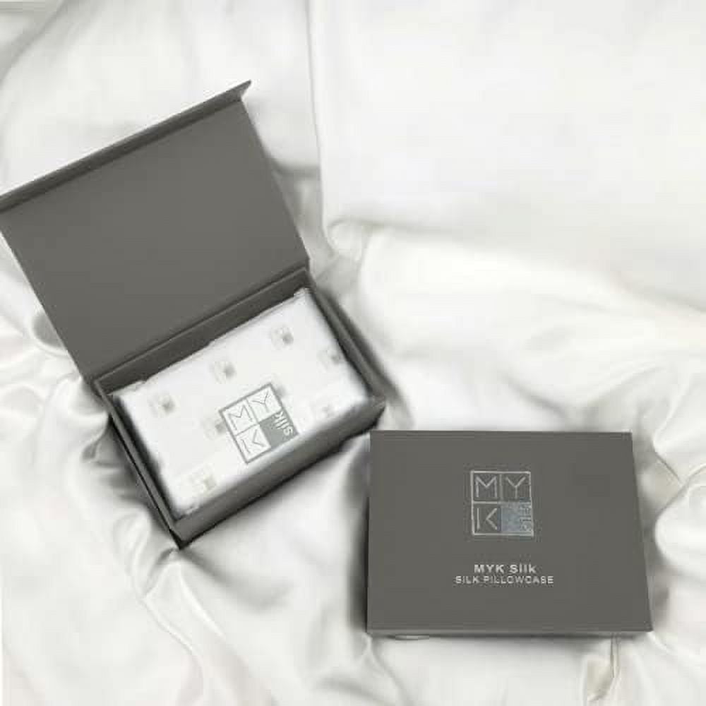 Anti Aging 100 Mulberry Silk Pillowcase by Meili Grace Standard Queen Size Ivory White Walmart