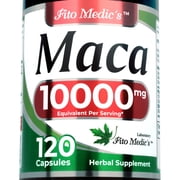 Fito Medic's Lab Maca Root Capsules | 120 Capsules | Maca Root Pills | Black, Red & Yellow Maca Blend   Peruvian Maca Supplement
