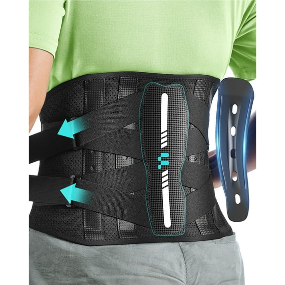 Fitomo Back Brace for Pain Relief, Work, Heavy Lifting, Sciatica, Herniated Disc