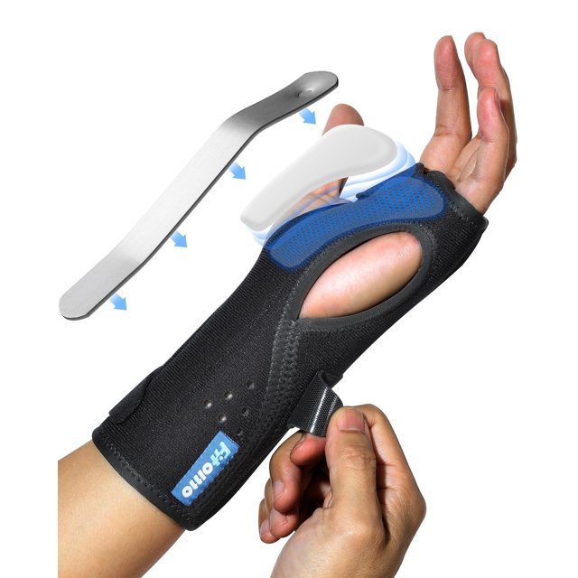 Fitomo Carpal Tunnel Wrist Brace Night Support with Splints and