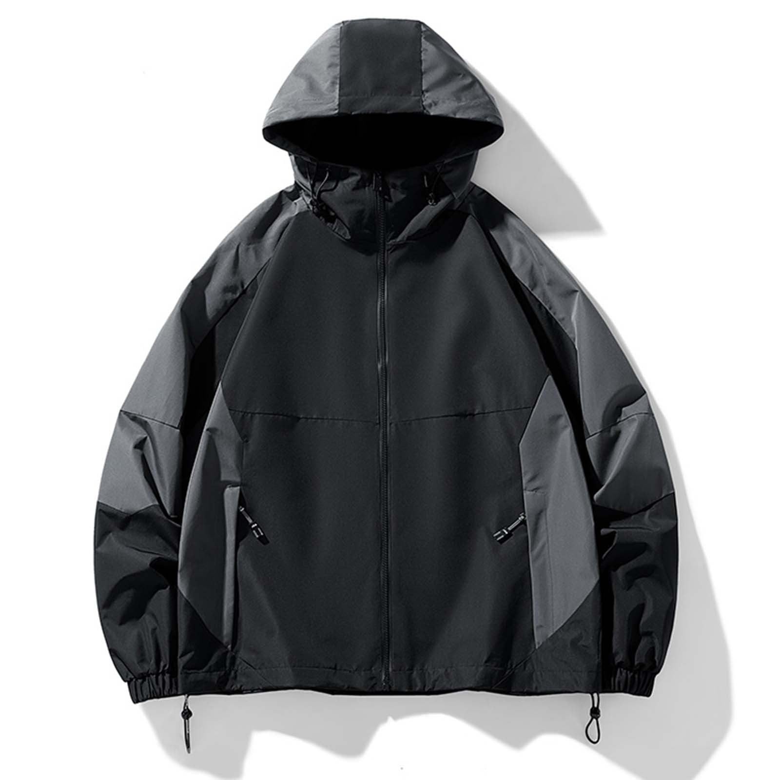 Fitoron Bomber Jacket for Men Graphic Hooded Fashion Cozy Windproof