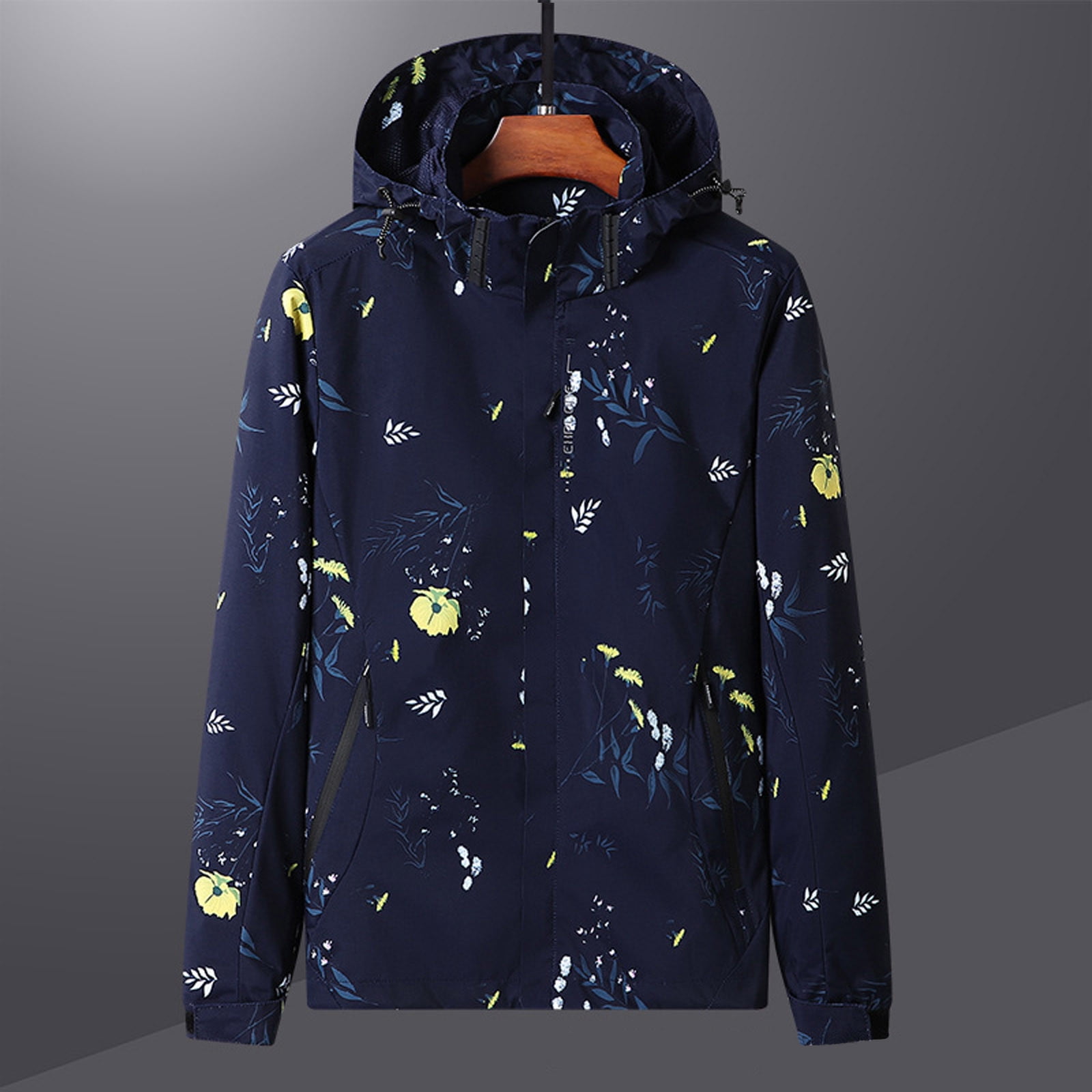 Fitoron Womens Rain Jacket with Hood Trendy Cute Girls Anorak