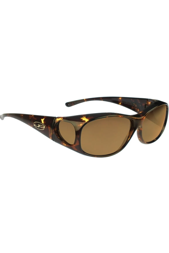 Eyewear - Element Tortoiseshell (Polarvue® Amber) Designed to be Fit Over Medium Eyeglasses - 137mm x 42mm