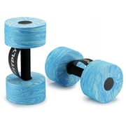 Fitply 2PCS Water Weights Aquatic Pool Dumbbells, EVA Foam with Handle Strip, Lightweight for Upper Body Water Aerobics Exercise