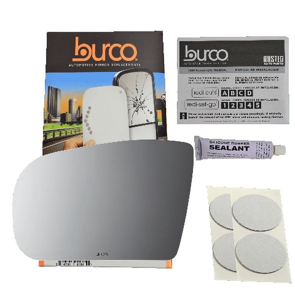 Fits 00-03 MB E55 / E430 / E320, Flat Driver Side Fit-Over Replacement Option For Auto Dimming Mirror Glass