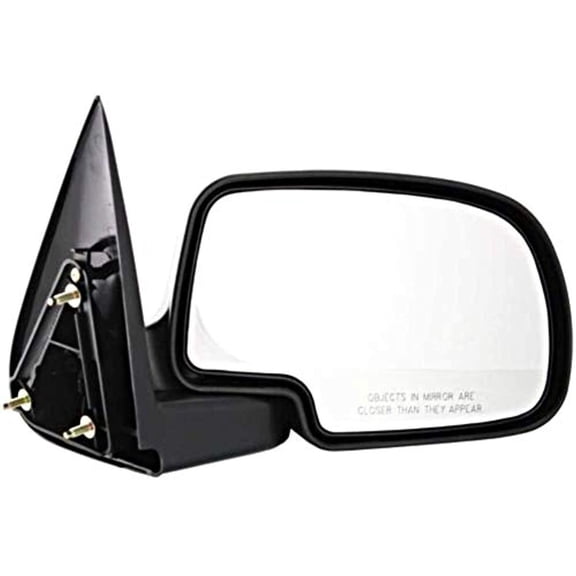 Fits 00-06 Suburban Yukon Tahoe Right Pass Mirror Assembly Manual Chrome
