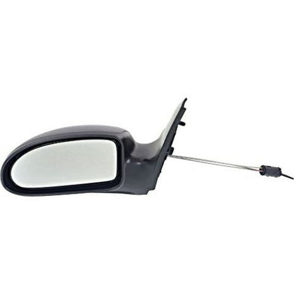 Fits 00 Thru 11/28/01 Focus Left Driver Mirror Manual Remote Texture Blk NonFold