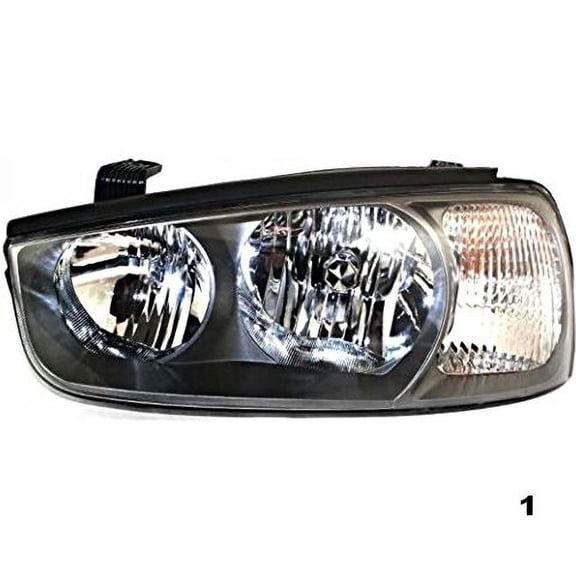 Fits 01-03 Hy Elantra Left Driver Headlamp Assembly