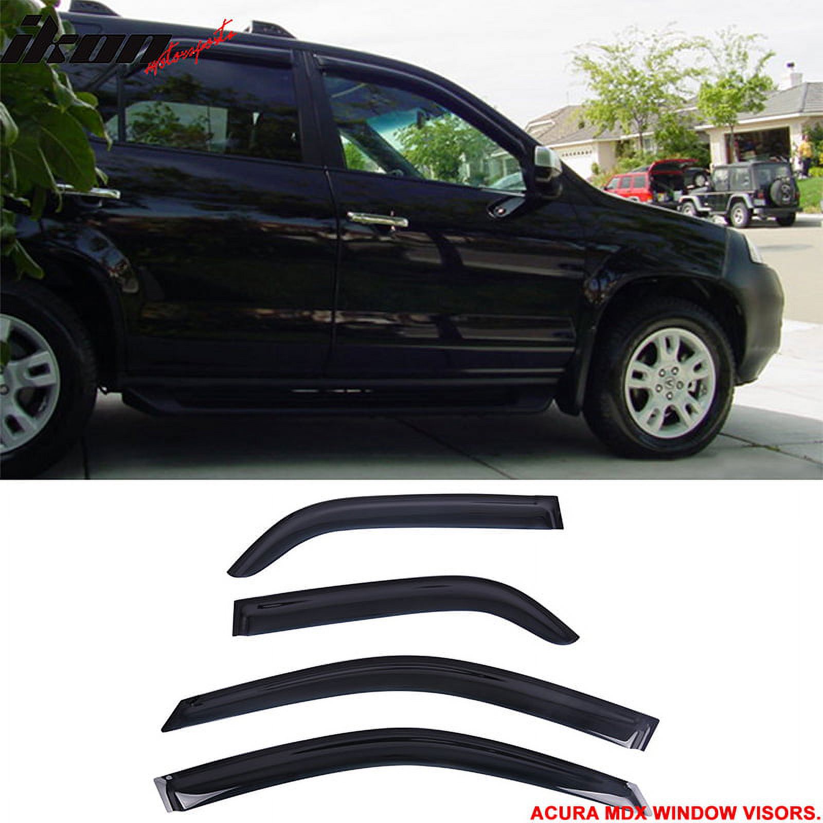 Fits 0106 Acura MDX Acrylic Window Visors 4Pc Set