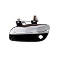 thumbnail image 1 of Fits 01-06 Elantra Left Driver Front Outside Door Handle w/Keyhole Black/Chrome, 1 of 2