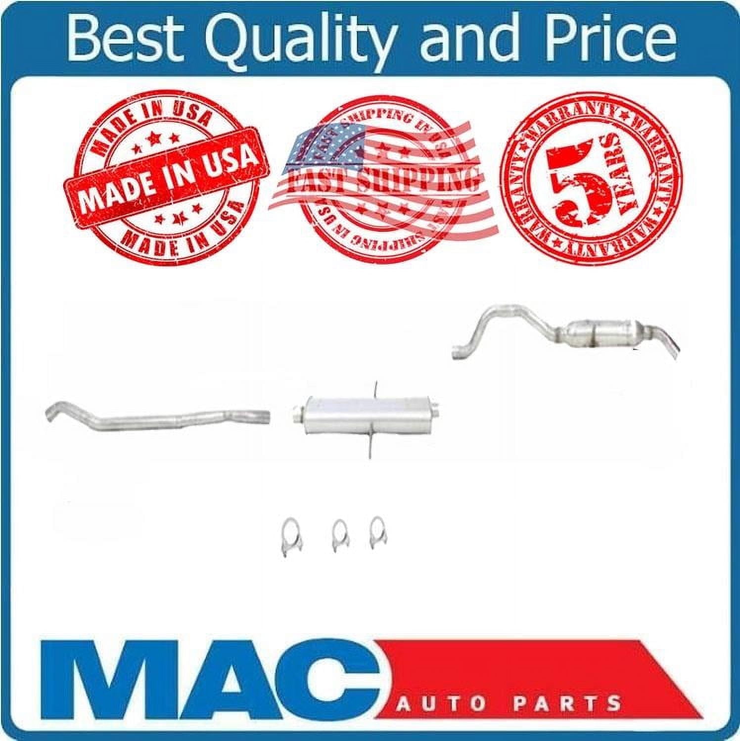 Fits 01-07 Dodge Caravan 2.4L Extension Pipe Muffler Tail Pipe Exhaust ...