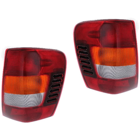 Fits 02-04 Jeep Grand Cherokee Left & Right Set Tail Lamp Unit Assemblies w/Circuit Board From 11/01