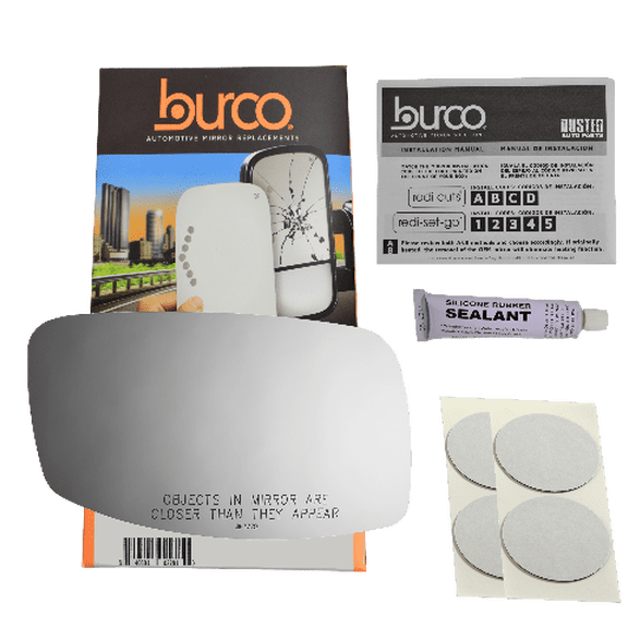 Fits 02-06 LINC LS, Right Passenger Side Mirror Glass Lens W/o Backing Plate (Original Mirror was Heated) Comes with Adhesive, USA