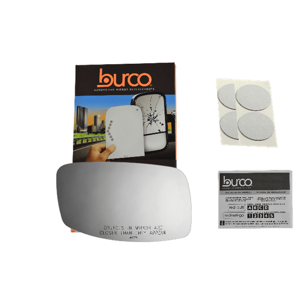Fits 02-06 LINC LS, Right Passenger Side Mirror Glass Lens W/o Backing Plate (Original Mirror was Heated) Comes with Adhesive, USA