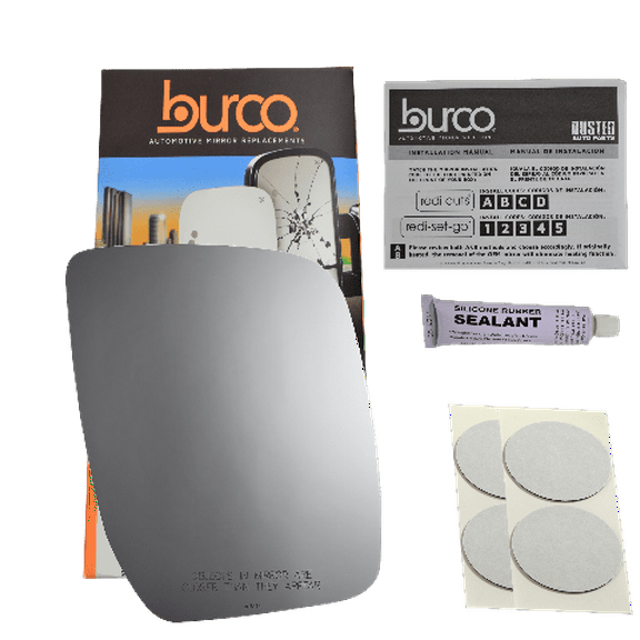 Fits 02-09 E150, E250, E350, E450, Van Right Passenger Convex Mirror Glass Lens w/Adhesive USA no Backing Plate