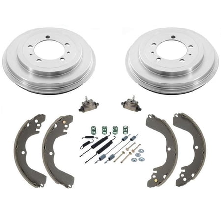 Fits 03 04 Mitsubishi Outlander Rear Brake Drums & Brake Shoes Wheel Cyl Springs