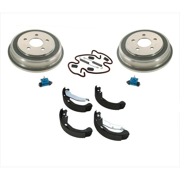 Fits 03-05 Chevrolet Cavalier Rear Brake Drums & Shoes & Brake Springs Wheel Cy