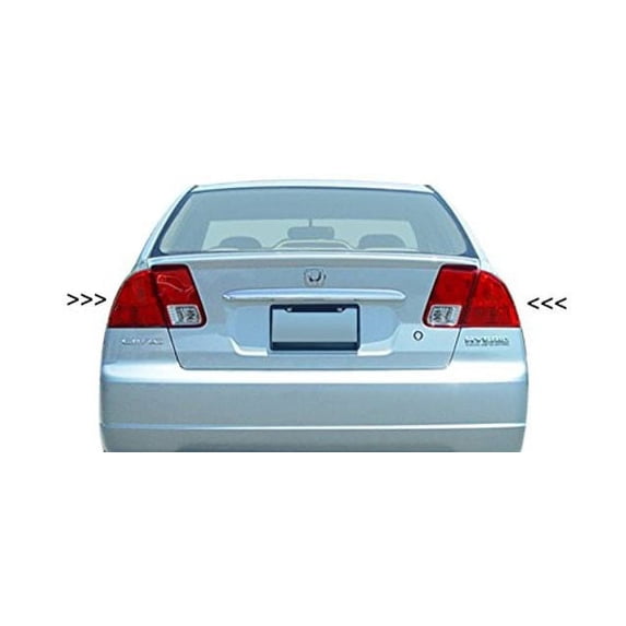 Fits 03-05 Honda Civic Sedan Left & Right Set Tail Lamp Unit Assemblies Quarter Mounted