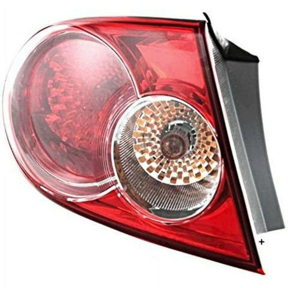 Fits 03-05 MAZDA 6 Tail Lamp/Light Outer Quarter Mounted Left Driver