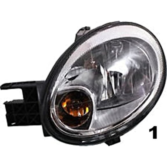 Fits 03-05 Neon Left Driver Headlamp Assembly w/Chrome Bezel
