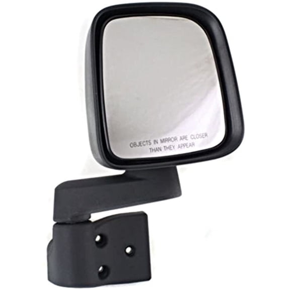 Fits 03-06 JP Wrangler Right Passenger Mirror Manual Textured Black