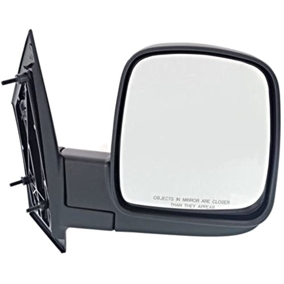 Fits 03-07 Express Savana Vans Right Pass Mirror Assembly Manual Textured Black