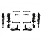 Fits 03-08 Toyota Corolla Front & Rear Complete Struts Control arms Chassis Kit