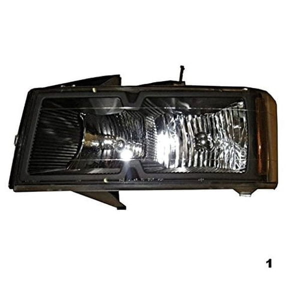 Fits 04-12 Colorado & 04-12 GM Canyon Left Driver Headlamp Assy w/Black Bezel