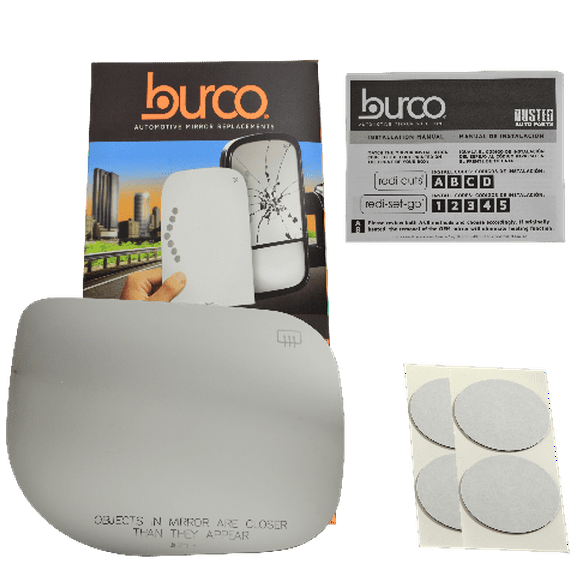 Fits 05-15 Nis Armada, 04-15 Titan, 04-08 Inf QX56, Right Passenger Convex Heated Mirror Glass Lens w/ Adhesive USA