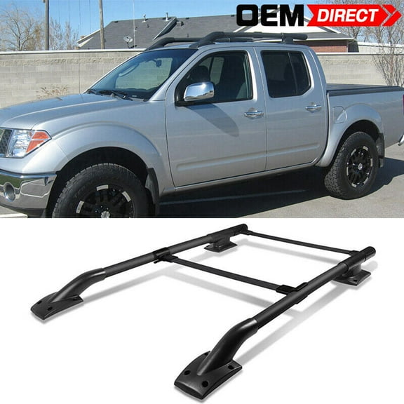 Fits 05-22 Nissan Frontier OE Factory Style Roof Rack Rail Cross Bars Aluminum