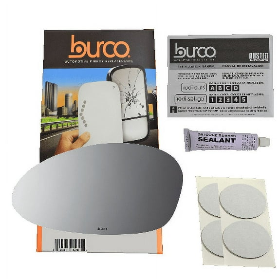 Fits 06-09 BMW 3 Series Left Driver Mirror Glass w/Clear Lens Alternative Direct Fit Over For Heated Auto Dimming Type Mirrors Only w/Silicone USA More Than 1 Option See Details