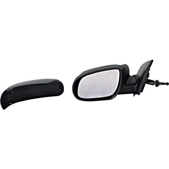 Fits 06-09 HYU Accent Left Driver Mirror Manual Remote Non-Painted No Heat