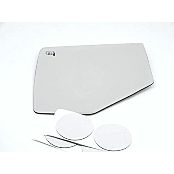 Fits 06-10 Explorer, Mountaineer, Sport Trac, Left Driver Heated Mirror Glass Lens w/Silicone USA w/o Opt. Rear Backing Plate