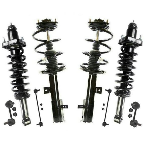 Fits 07-09 Caliber 2.0L 2.4L / No SRT4 Frt & Rr Complete Shock Spring Struts 8Pc