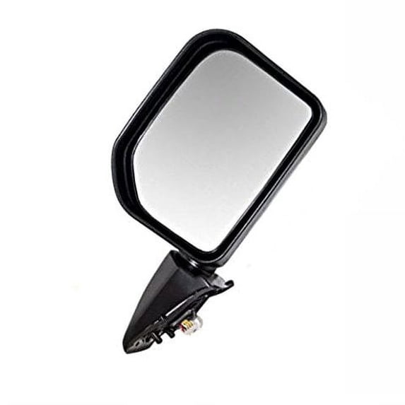 Fits 07-14 FJ Cruiser Left Driver Mirror Power Flat Black w/Lamp No Heat