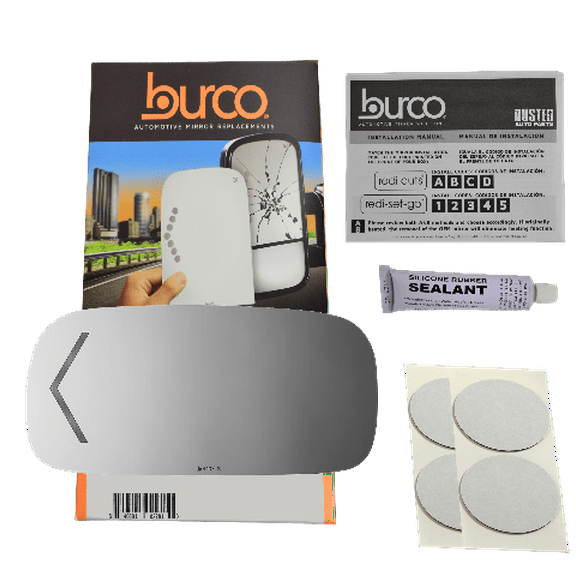 Fits 09-11 Cad DTS Lucerne Left Dr Mirror Glass w/Signal Auto DimFits Over