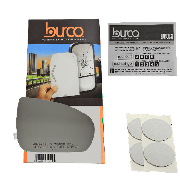 Fits 09-12 Mercedes SL, SLK Class Right Passenger Convex Heated Mirror Glass Lens w/Adhesive USA.