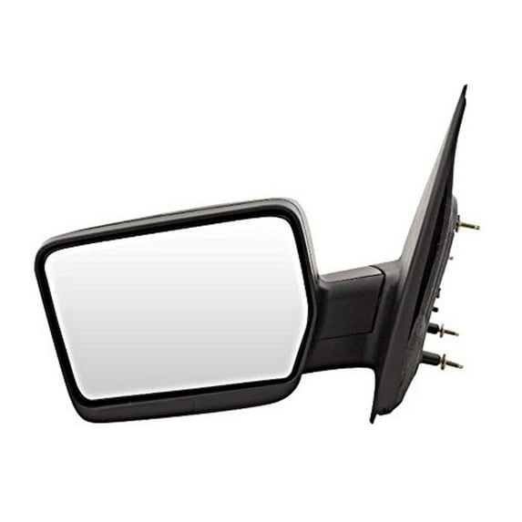 Fits 09-14 F150 Left Driver Mirror Manual Textured Black No Blind Spot