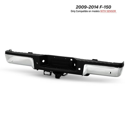 Fits 09-14 Ford F-150 Standard Bed Chrome Rear Bumper Set w/ Base Towing Package Fits select: 2009-2012,2014 FORD F150