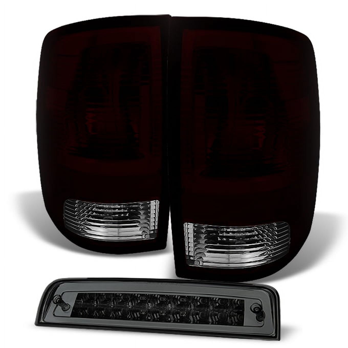 AKKON For 20092018 Dodge Ram 1500 1018 Ram 2500 3500 Red Smoked Taillights + Smoke LED 3Rd