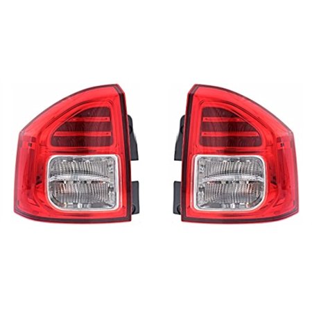 Fits 11-13 Jeep Compass Left & Right Set Tail Lamp Assemblies
