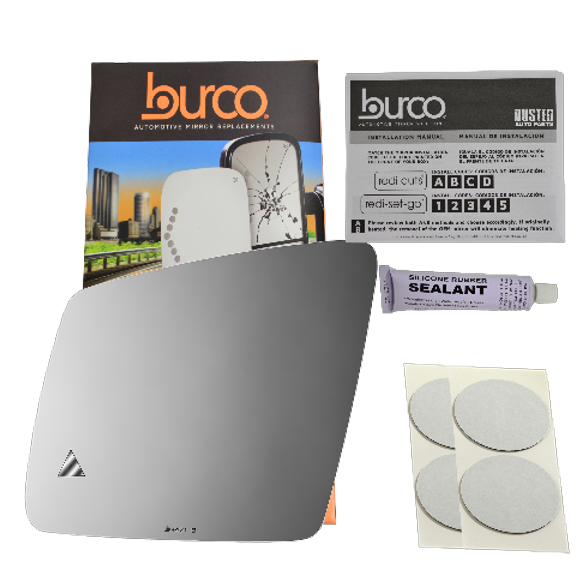 Fits 11-16 MB G, GL, ML, R, Lt Driver Mirror Glass Lens w/Blind Spot Icon