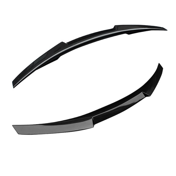 Ikon Motorsports Trunk Spoiler Compatible with 11-17 BMW 5-Series F10 M4 Style Carbon Fiber CF Rear Wing 2011 2012 2013 2014 2015 2016 2017