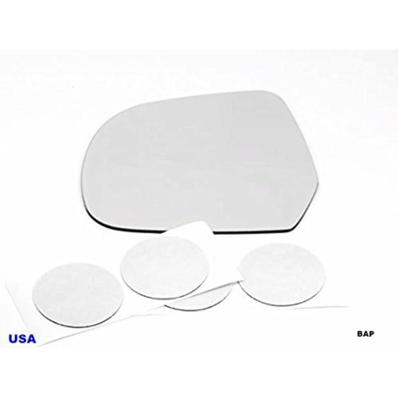 Fits 12-16 NIS Versa 1.6L, 2014 Versa Note Left Driver Mirror Glass Lens Heated w/Adhesive USA