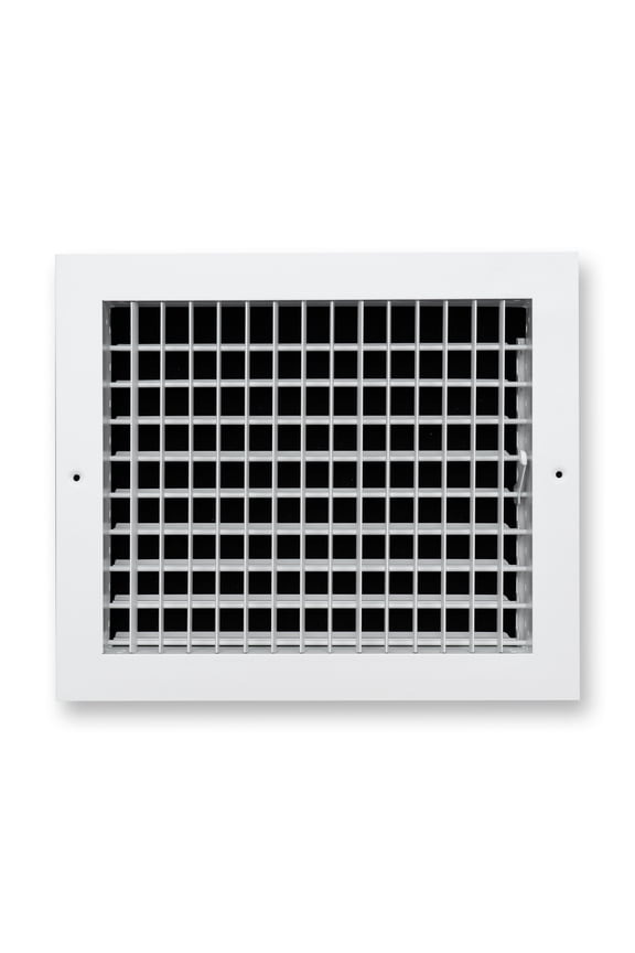 Fits 12x10 Duct Opening Aluminum Adjustable Air Supply Grille by Handua | Rust Proof | Register Vent Cover Grill for Sidewall and Ceiling | White | Out Dim: 13.75" X 11.75"