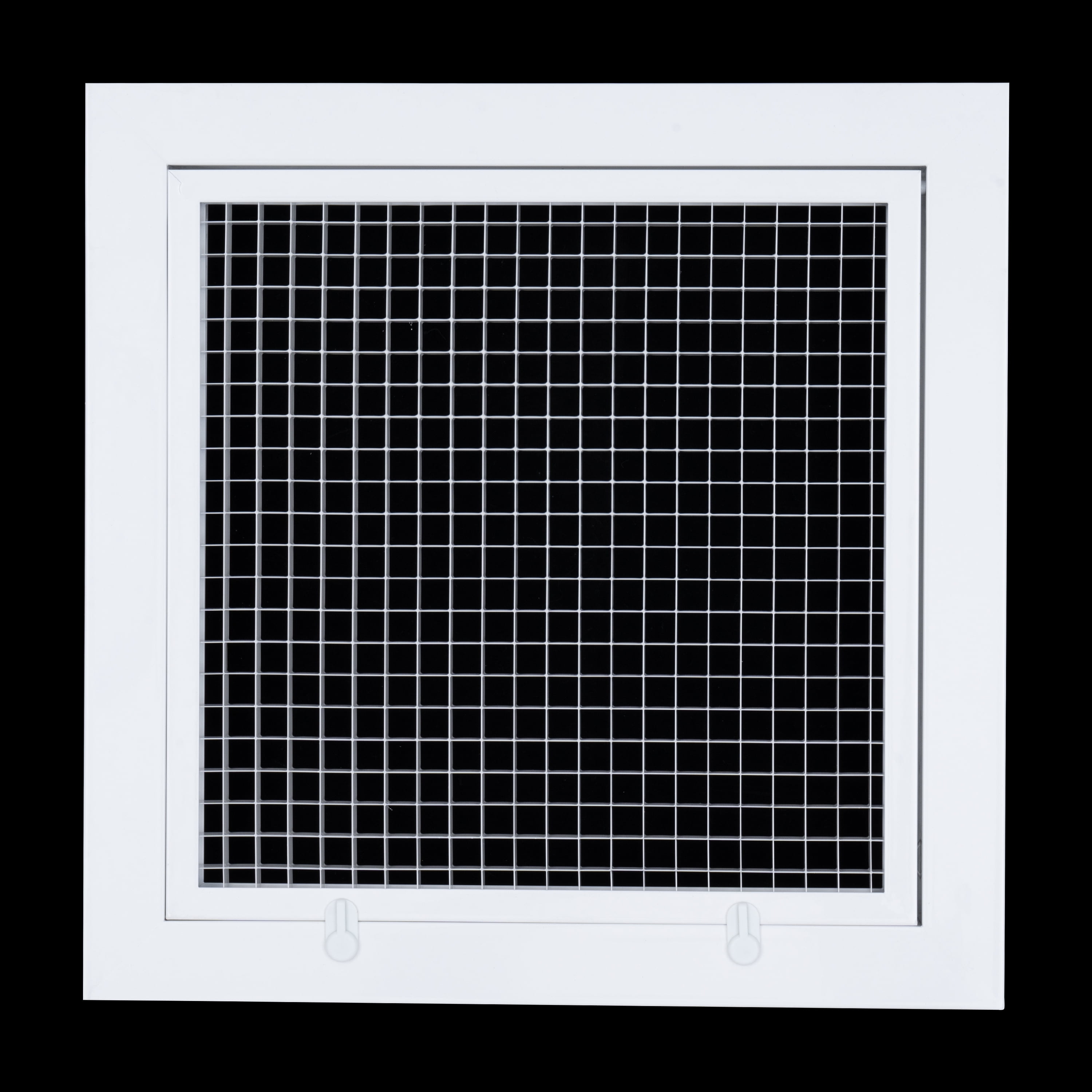White Aluminum Eggcrate Return Air Filter Grille for 12x12 Duct Opening