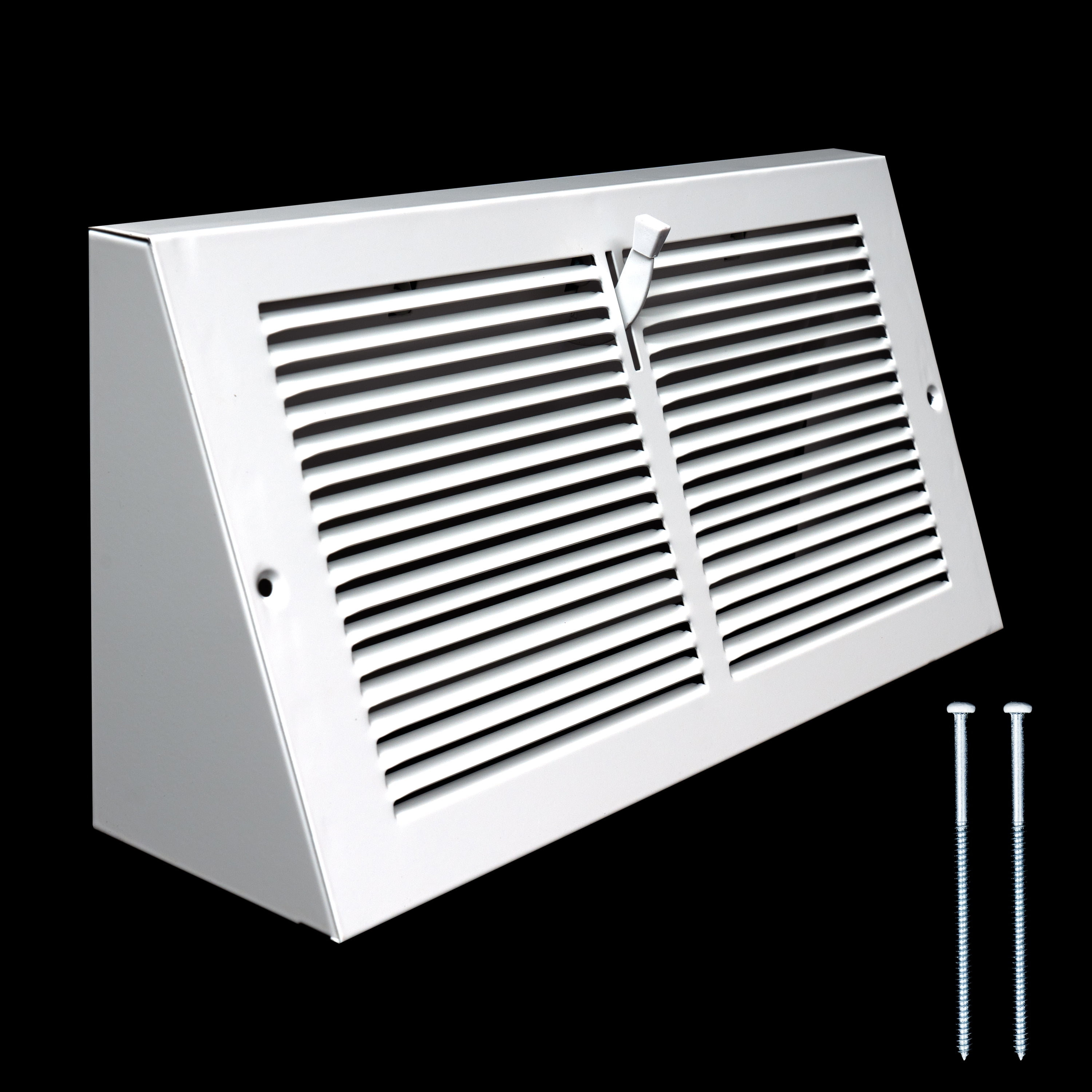Fits 12x6 Duct Opening | Steel Triangular Baseboard Air Supply Grille ...