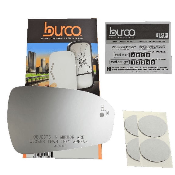 Fits 13-19 Fusion Right Pass Mirror Glass Lens w/Blind Spot Detection Icon
