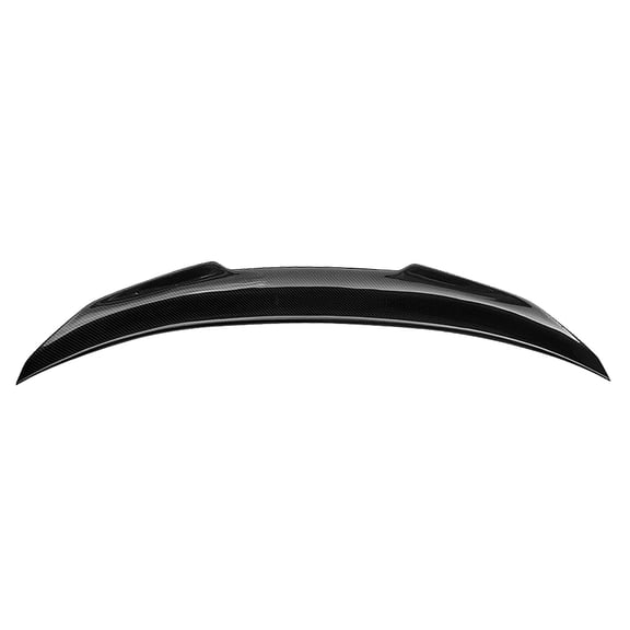 Ikon Motorsports Compatible with 15-20 BMW 4-Series F82 M4 PSM Style Rear Trunk Spoiler Wing Lip Wing - CF 2015 2016 2017 2018 2019 2020